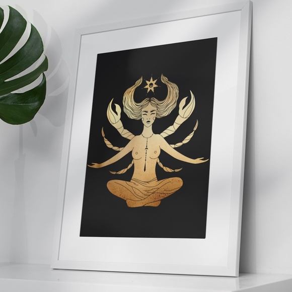 Cancer Wall Art Celestial Zodiac Print Poster Unframed - Picture 4 of 5